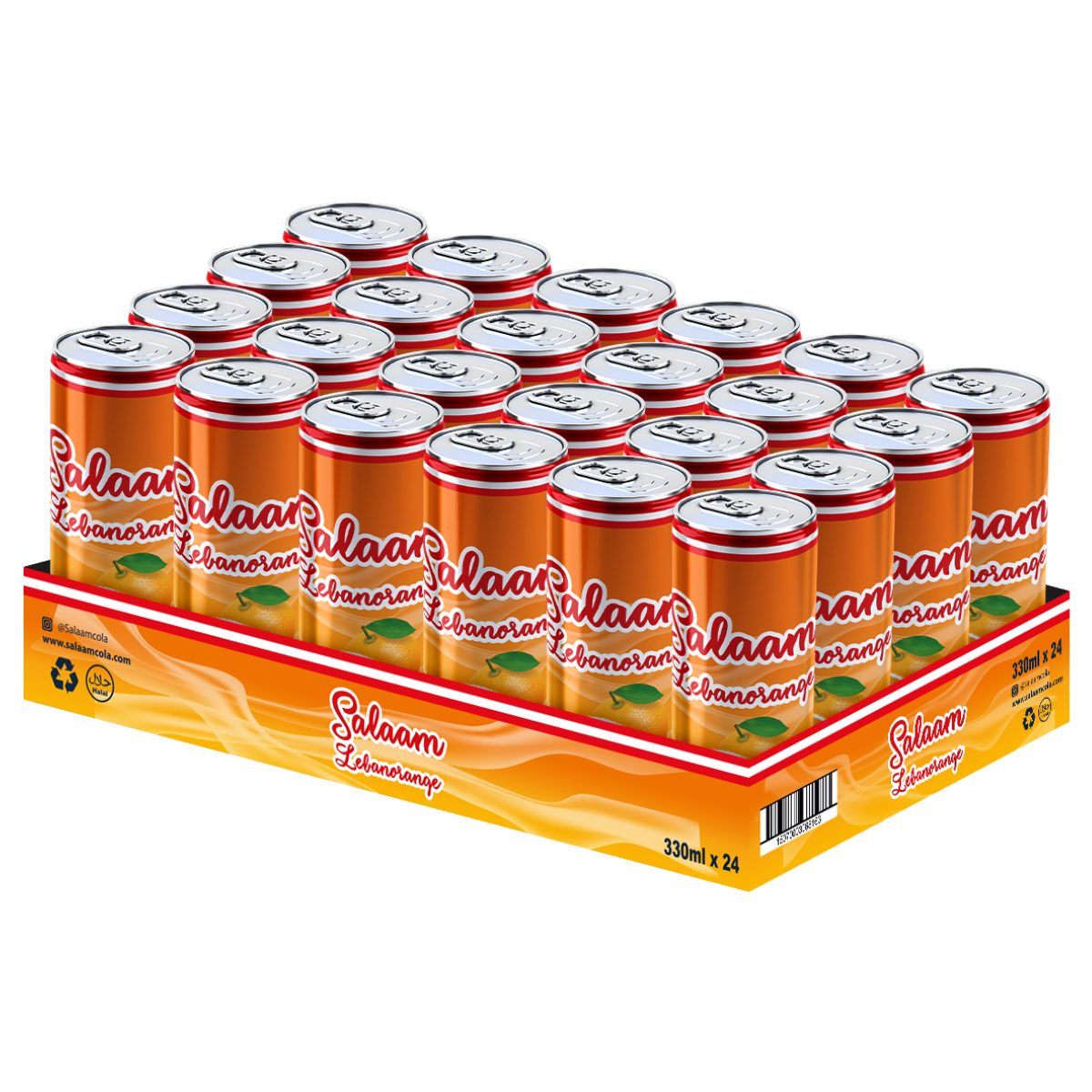 Salaam Lebanorange Orange Drink 24 x 330ml - Image 2