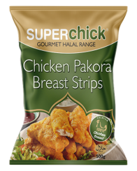 Super Chick chicken pakora strips 10x500g